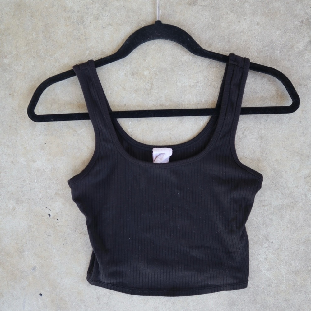 Tilly's Black Ribbed Tank Top